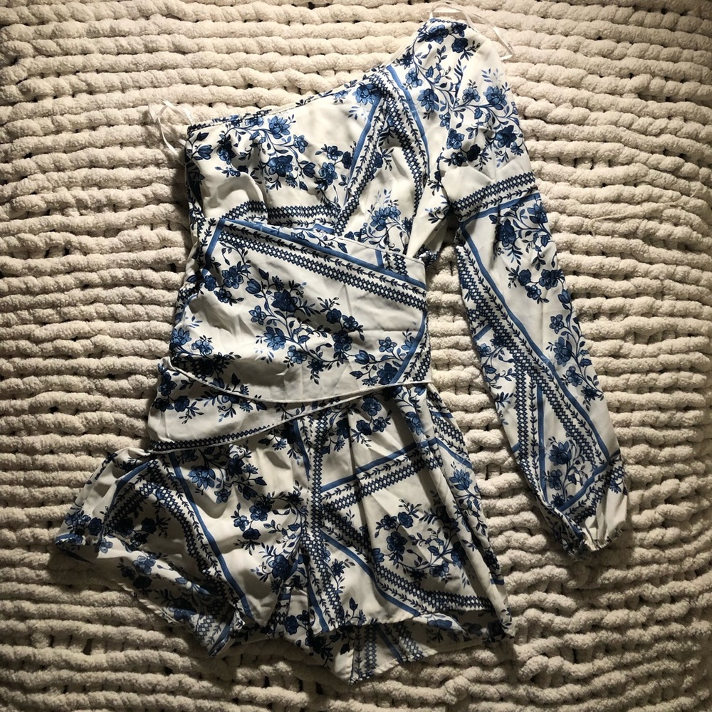 Patterned romper